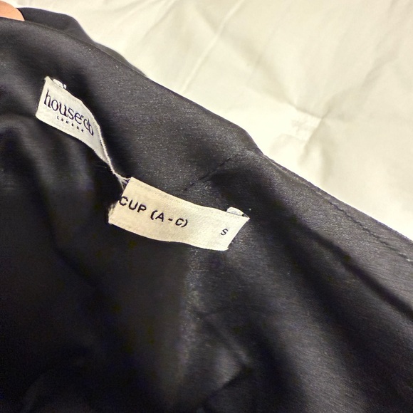 HOUSE OF CB 'Loulette' Black Halter Mini Dress/Size S-Regular Length and Cup AC - Picture 5 of 5